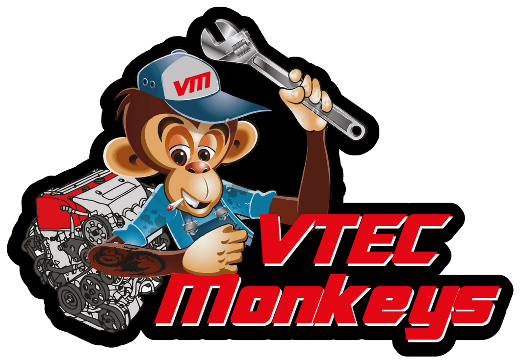 Vtec monkeys classic logo sticker